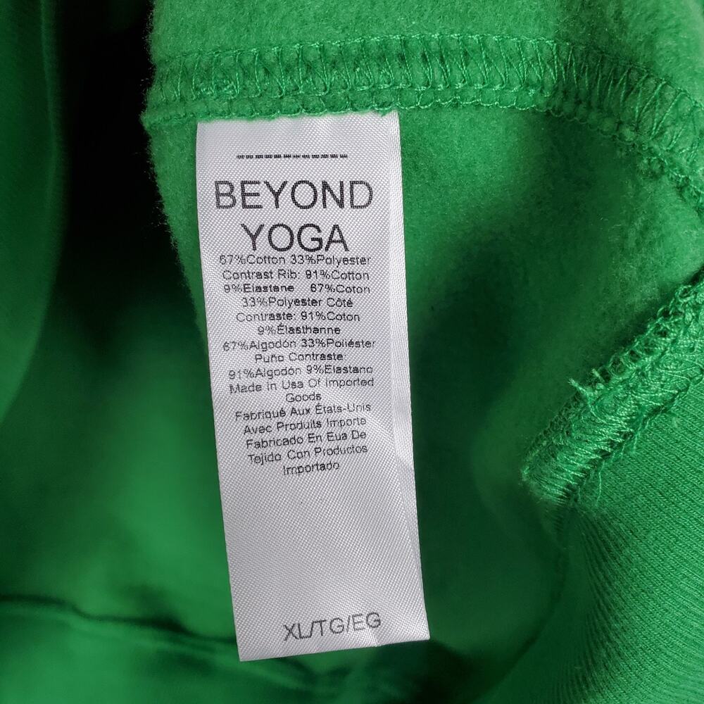 NEW Beyond Yoga Luxe Fleece Oversized Sweatshirt XL Home Court Green Crewneck - Picture 7 of 11
